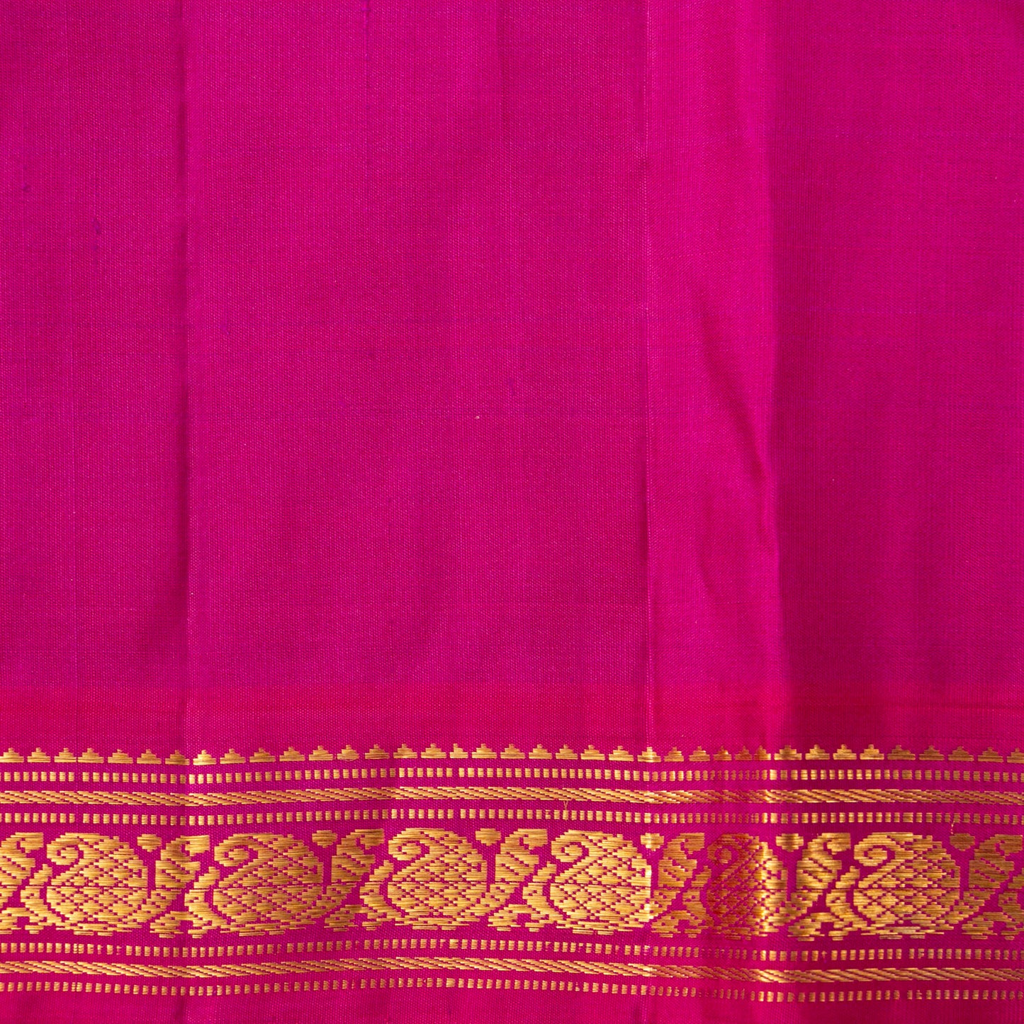 Parrot Green And Pink Kanchipuram Silk Saree For Wedding Wear PV J 4657