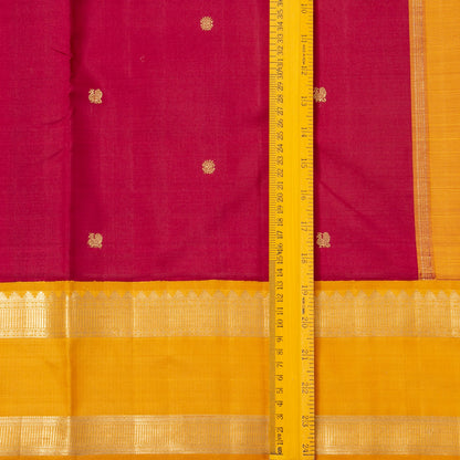 Magenta And Mustard Yellow Kanchipuram Silk Saree For Festive Wear PV NYC 1640