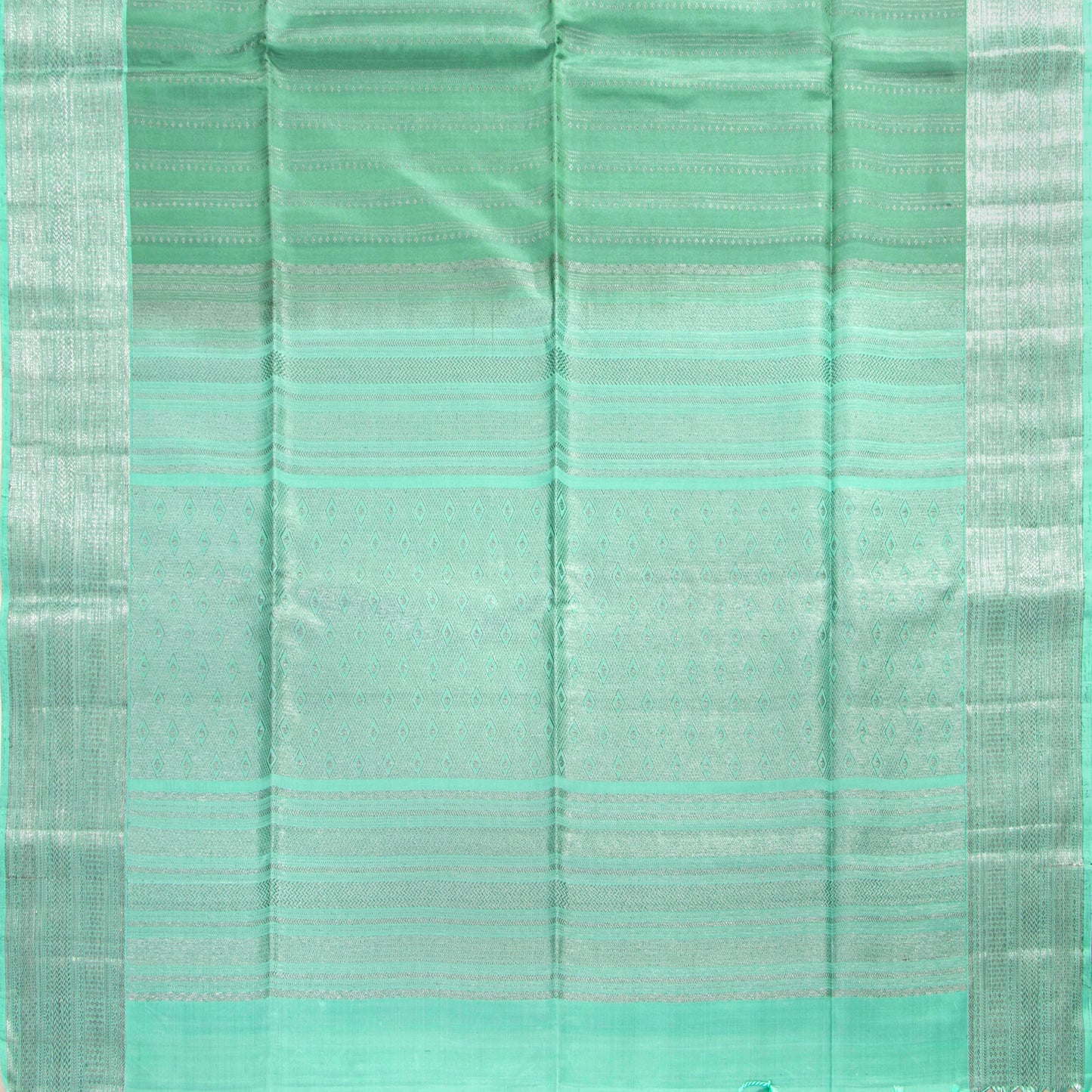 Pastel Green Kanchipuram Silk Saree For Festive Wear PV MEN 305