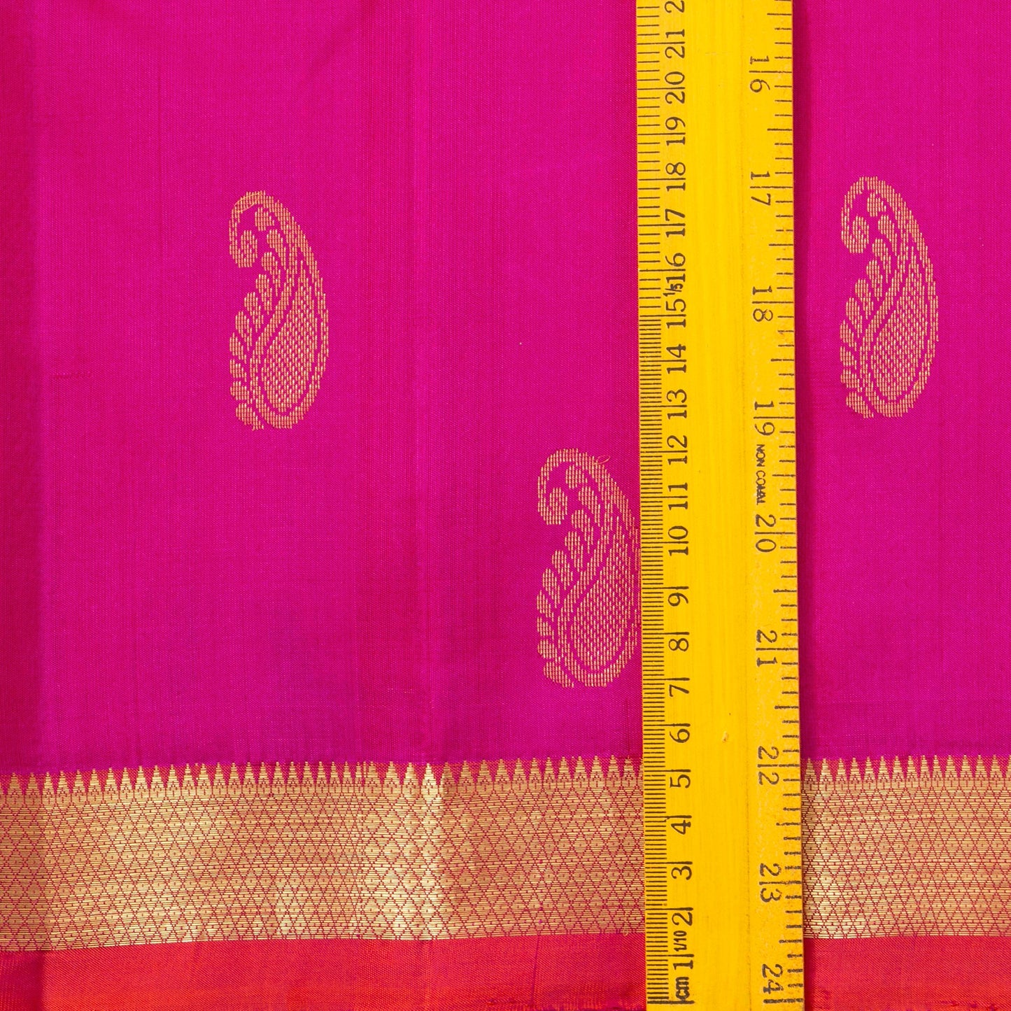 Pink And Red Kanchipuram Silk Saree For Festive Wear PV NYC 1632
