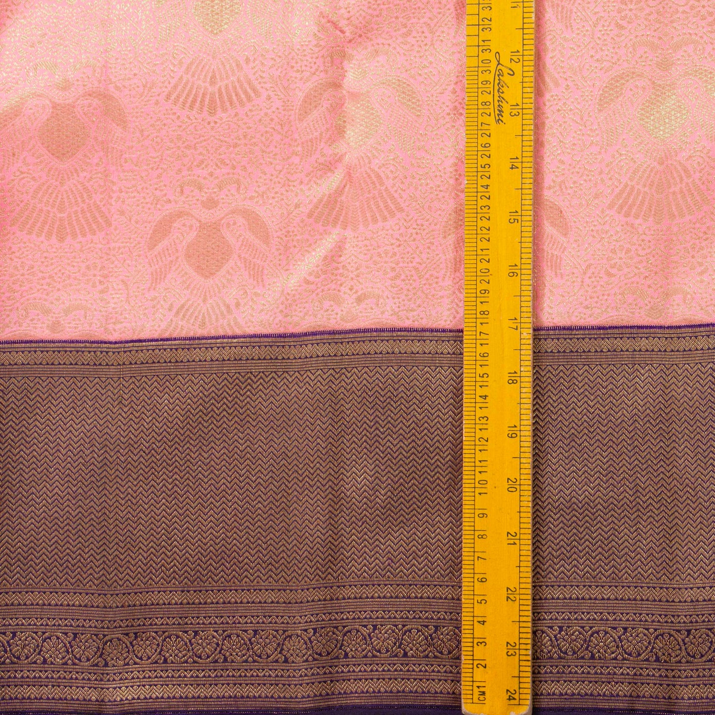 Pink And Purple Kanchipuram Silk Saree For Bridal Wear PV MEN 283 - Silk Sari - Panjavarnam PV MEN 283