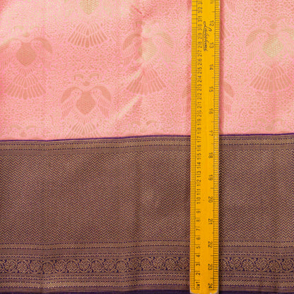 Pink And Purple Kanchipuram Silk Saree For Bridal Wear PV MEN 283 - Silk Sari - Panjavarnam PV MEN 283
