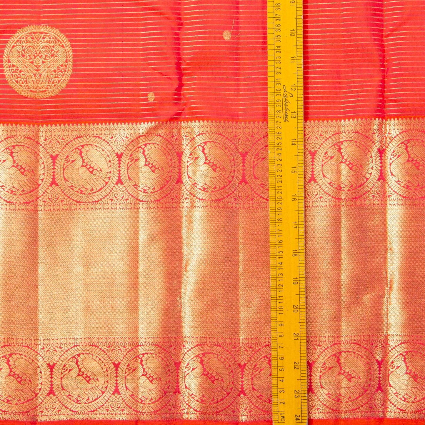 Red Kanchipuram Silk Saree For Bridal Wear PV MEN 250