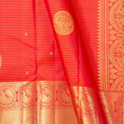 Red Kanchipuram Silk Saree For Bridal Wear PV MEN 250