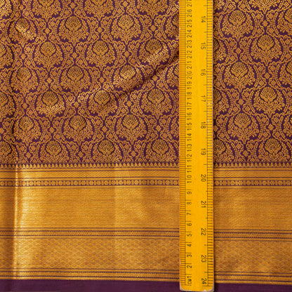 Purple Kanchipuram Silk Saree For Festive Wear PV MEN 222 - Silk Sari - Panjavarnam PV MEN 222