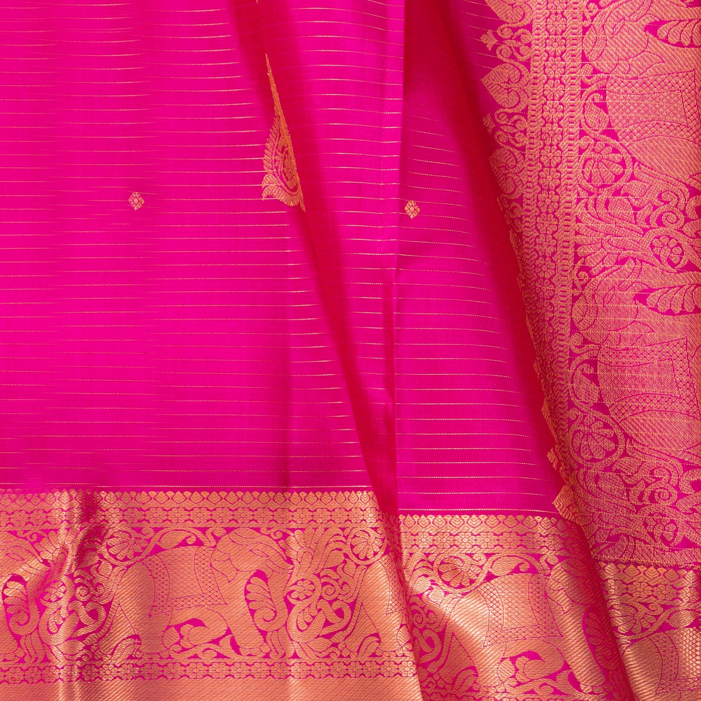 Pink Kanchipuram Silk Saree For Bridal Wear PV MEN 245 - Silk Sari - Panjavarnam PV MEN 245
