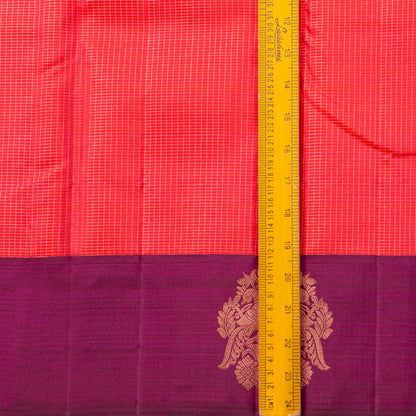 Pink And Magenta Kanchipuram Silk Saree For Festive Wear PV MEN 238 - Silk Sari - Panjavarnam PV MEN 238