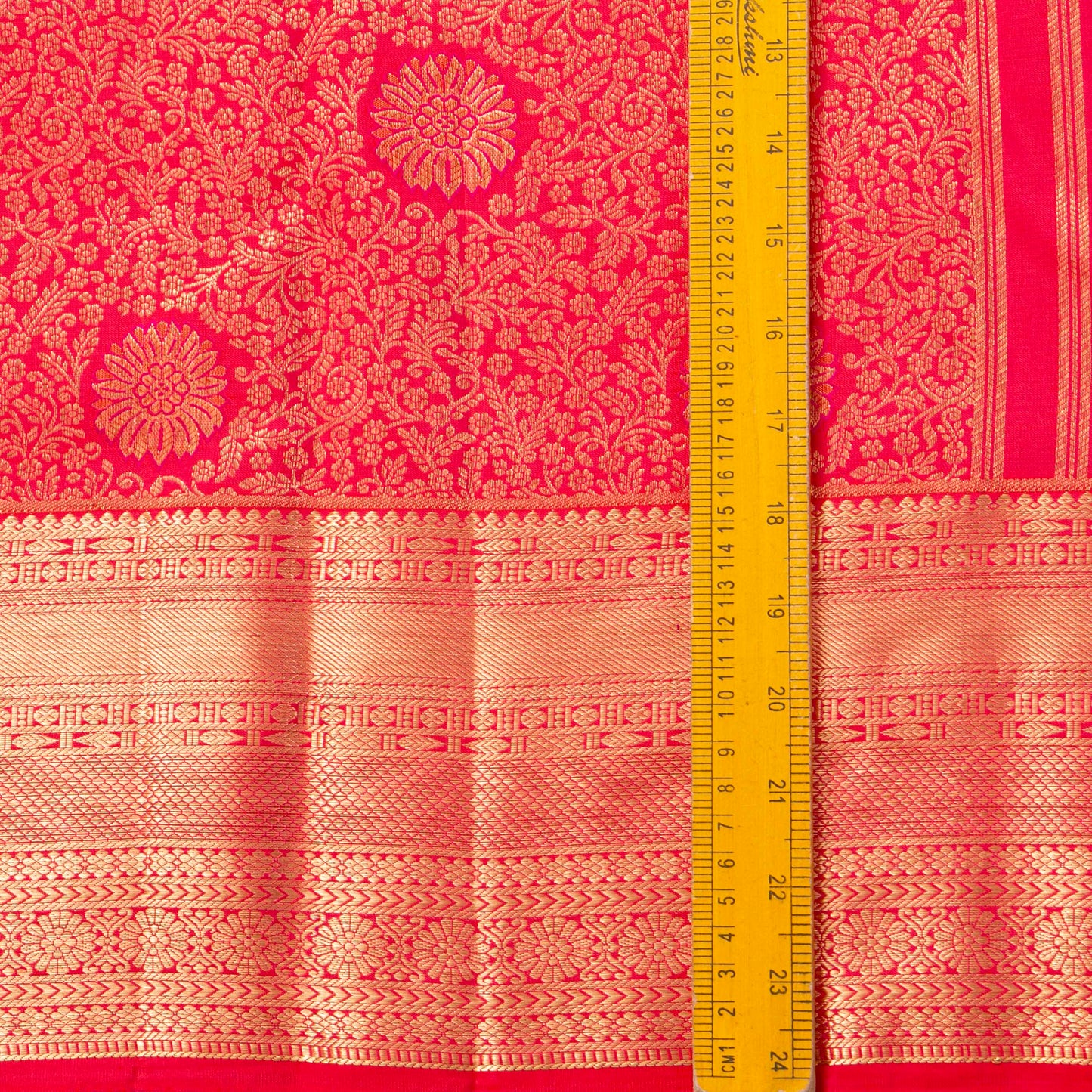 Pink Kanchipuram Silk Saree For Festive Wear PV MEN 299
