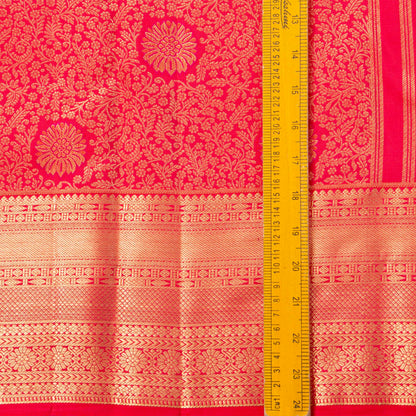 Pink Kanchipuram Silk Saree For Festive Wear PV MEN 299