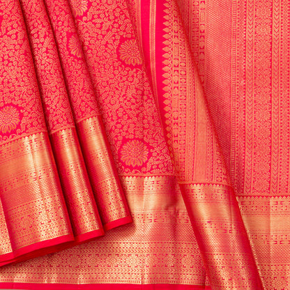 Pink Kanchipuram Silk Saree For Festive Wear PV MEN 299