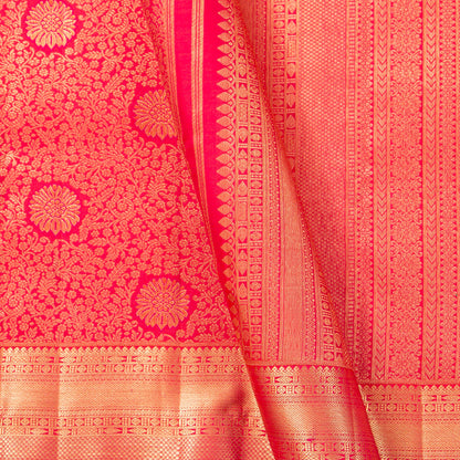 Pink Kanchipuram Silk Saree For Festive Wear PV MEN 299