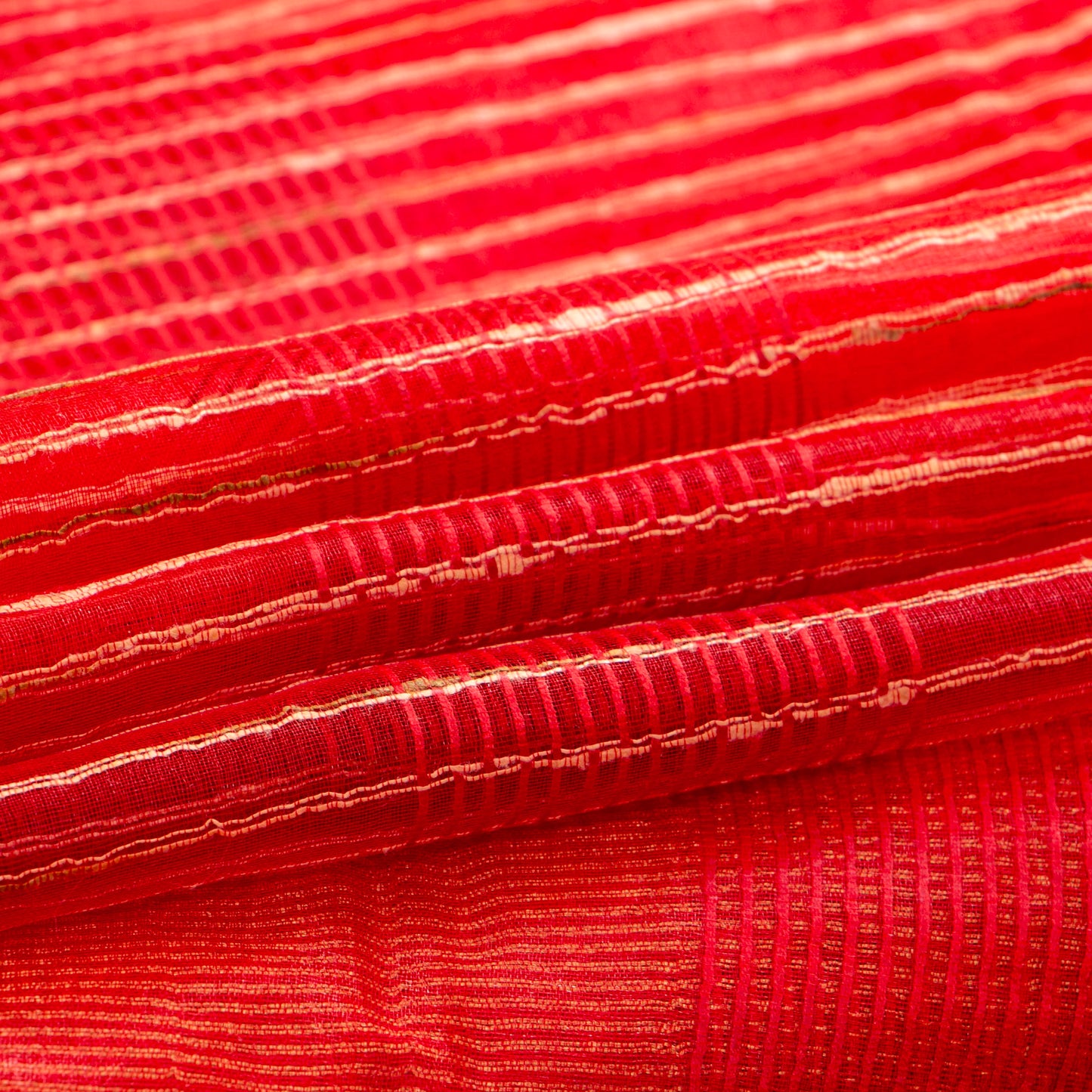 Red Kota Handwoven Silk Saree PKT 2063