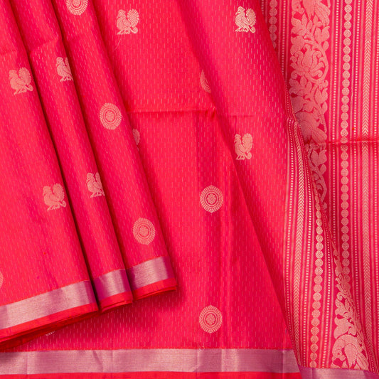 Pink Handwoven Soft Silk Saree Pure Silk For Festive Wear PV NYC 1692