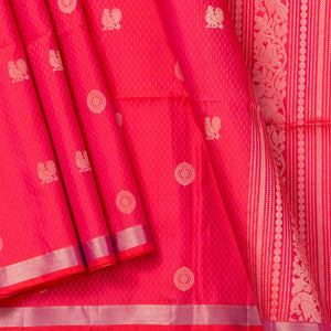 Pink Handwoven Soft Silk Saree Pure Silk For Festive Wear PV NYC 1692