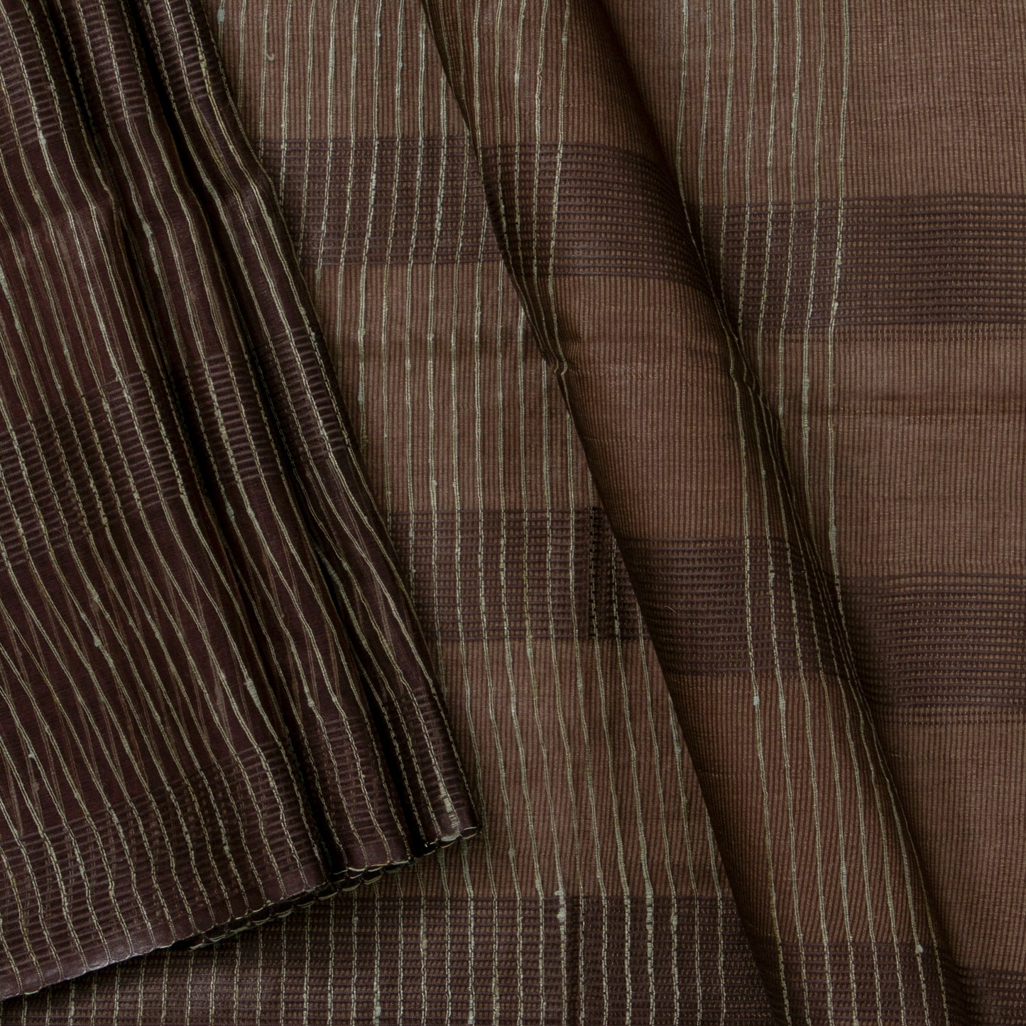 Brown Kota Handwoven Silk Saree PKT 2062