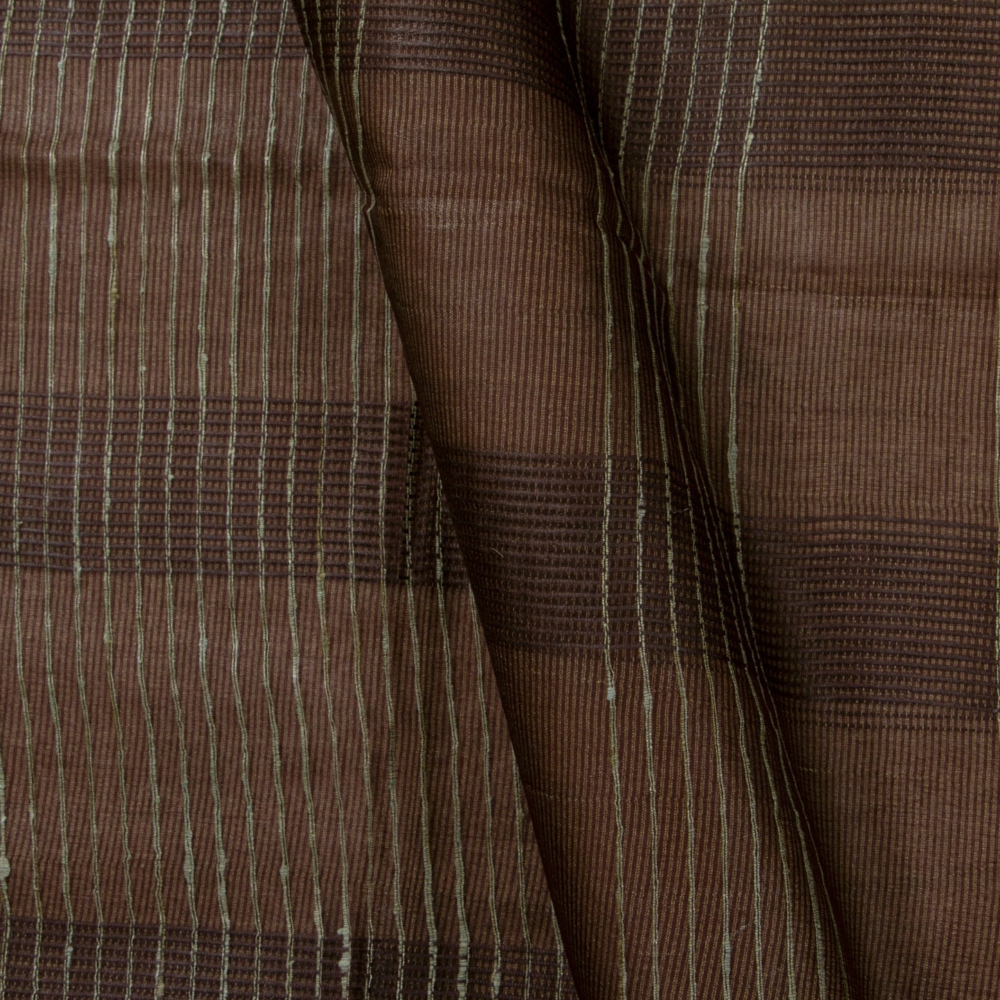 Brown Kota Handwoven Silk Saree PKT 2062