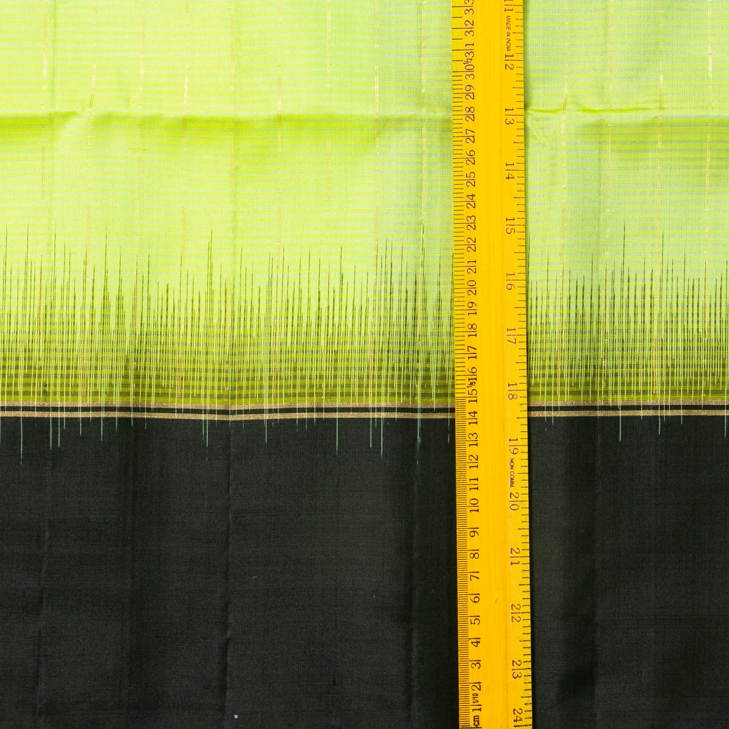 Green And Black Handwoven Soft Silk Saree Pure Silk For Festive Wear PV NYC 1689