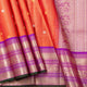 Orange And Magenta Kanchipuram Silk Saree For Bridal Wear PV MEN 279