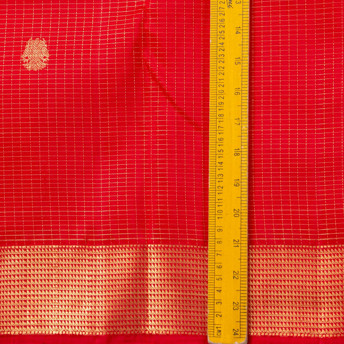 Red Kanchipuram Silk Saree For Festive Wear PV MEN 229 - Silk Sari - Panjavarnam PV MEN 229