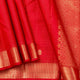 Red Kanchipuram Silk Saree For Festive Wear PV MEN 229