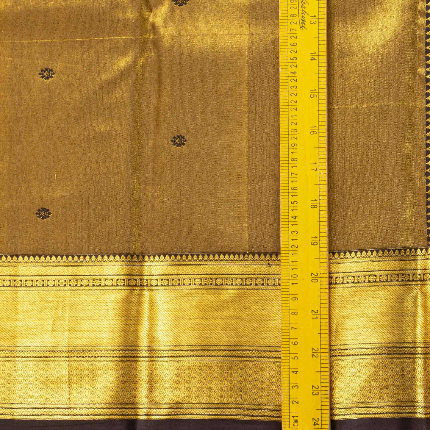 Brown Tissue Kanchipuram Silk Saree For Festive Wear PV MEN 227