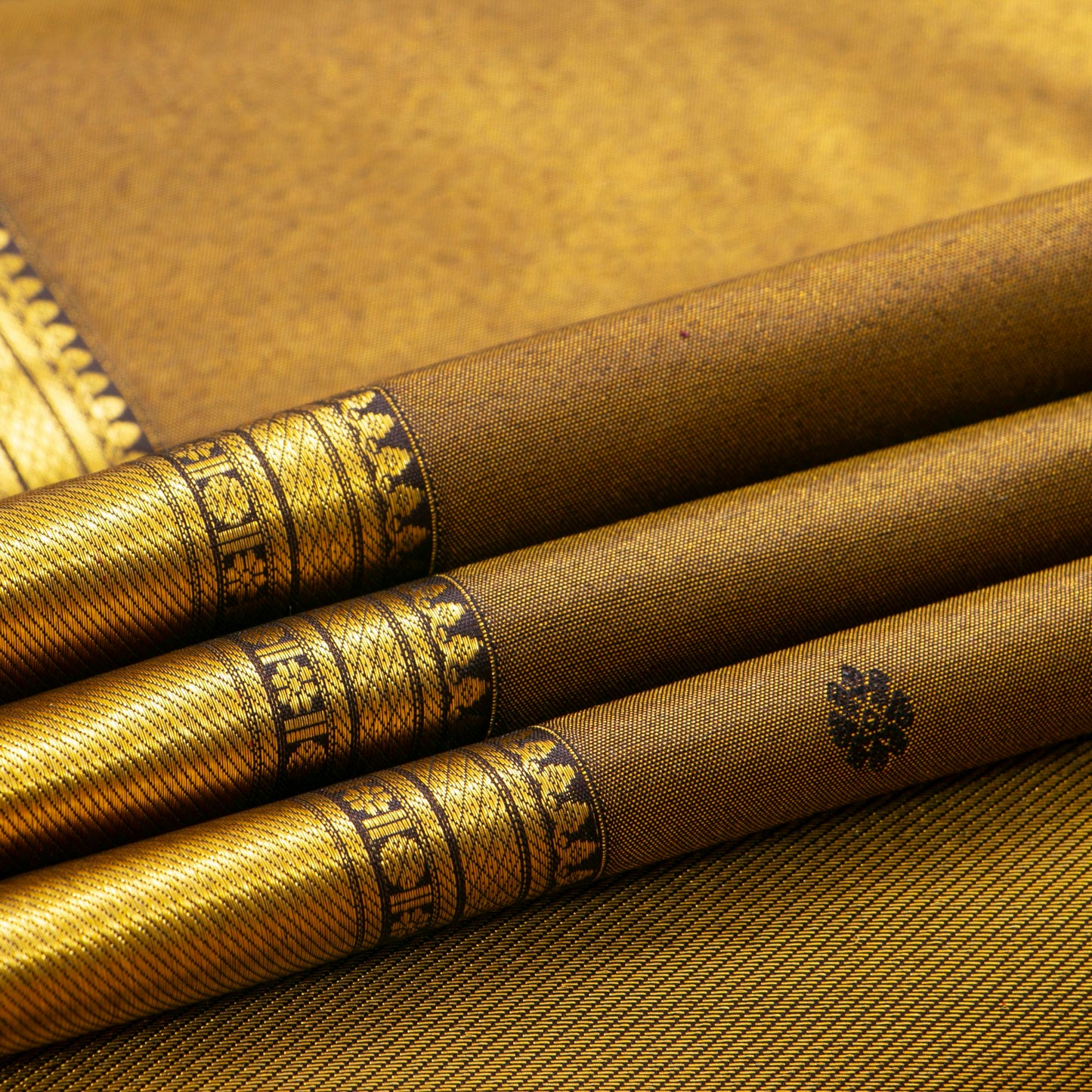 Brown Tissue Kanchipuram Silk Saree For Festive Wear PV MEN 227