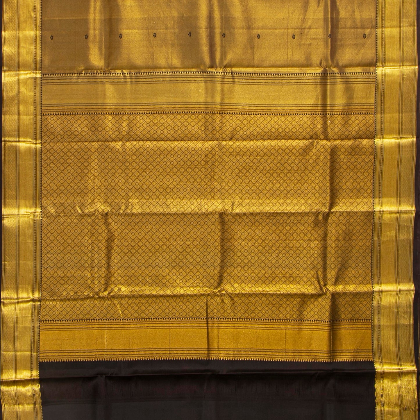 Brown Tissue Kanchipuram Silk Saree For Festive Wear PV MEN 227