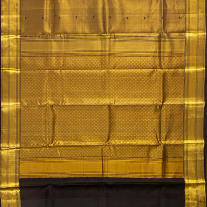 Brown Tissue Kanchipuram Silk Saree For Festive Wear PV MEN 227