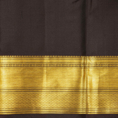 Brown Tissue Kanchipuram Silk Saree For Festive Wear PV MEN 227