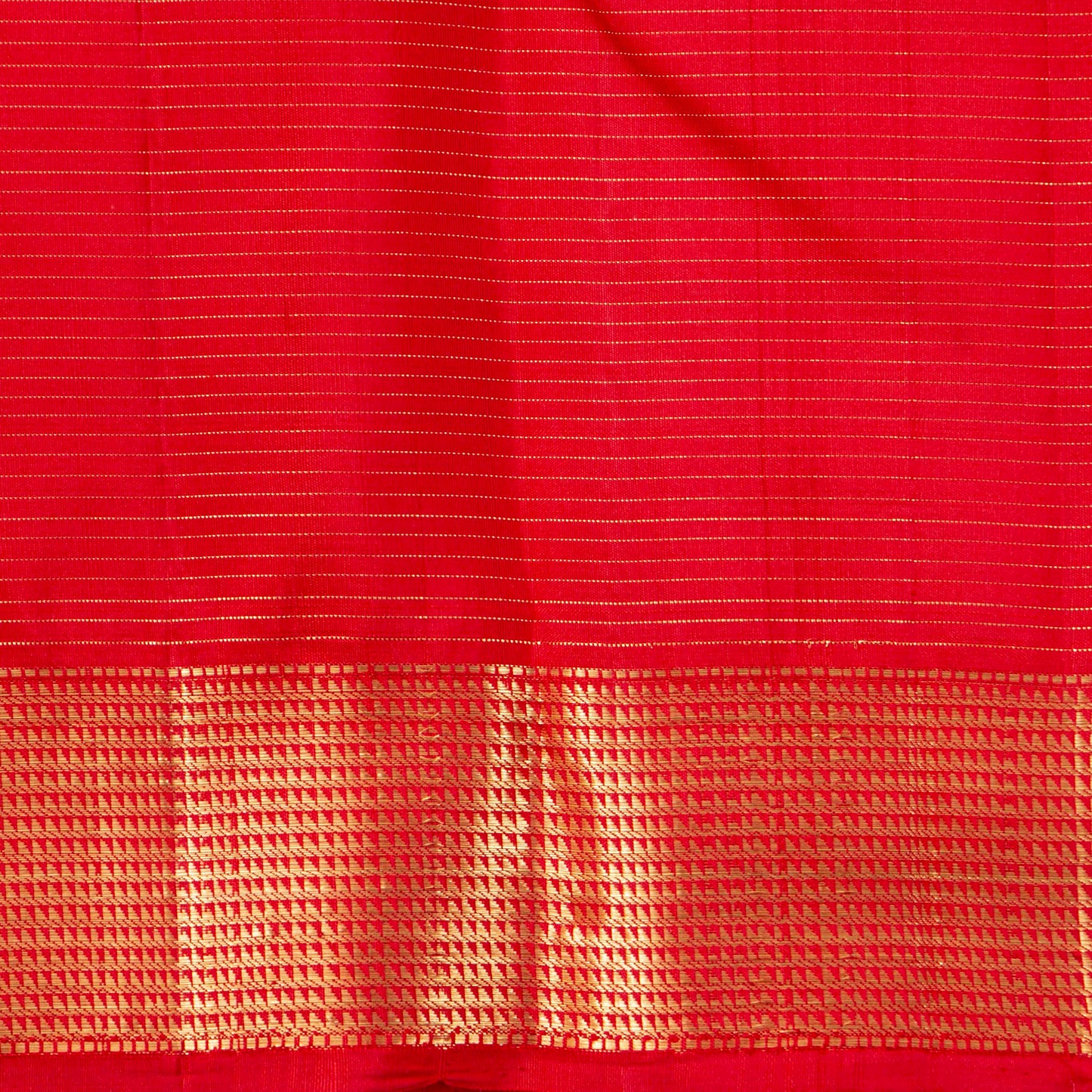 Red Kanchipuram Silk Saree For Festive Wear PV MEN 229 - Silk Sari - Panjavarnam PV MEN 229