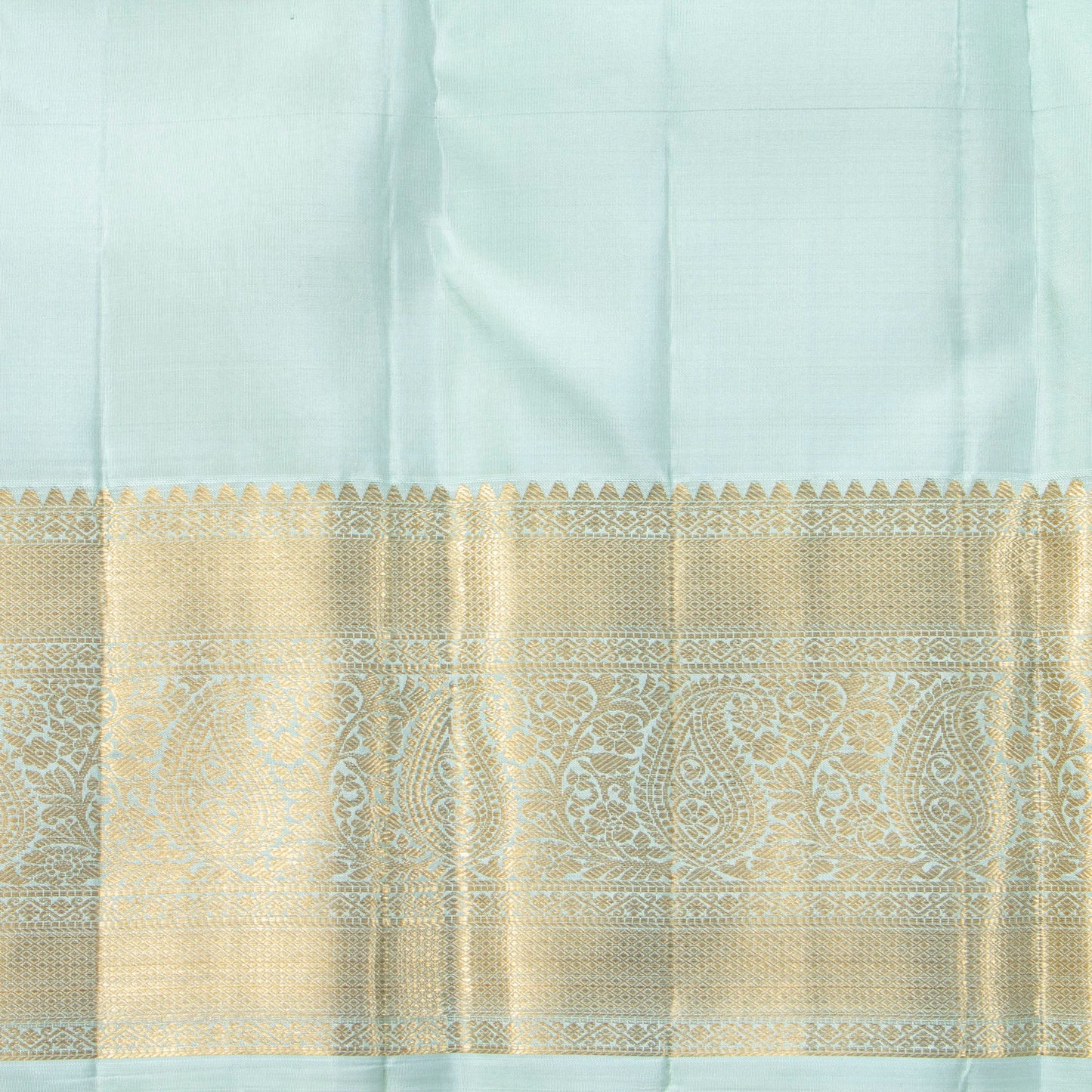 Pastel Blue Kanchipuram Silk Saree For Bridal Wear PV MEN 270