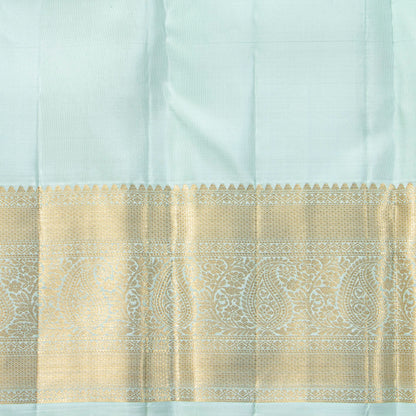 Pastel Blue Kanchipuram Silk Saree For Bridal Wear PV MEN 270