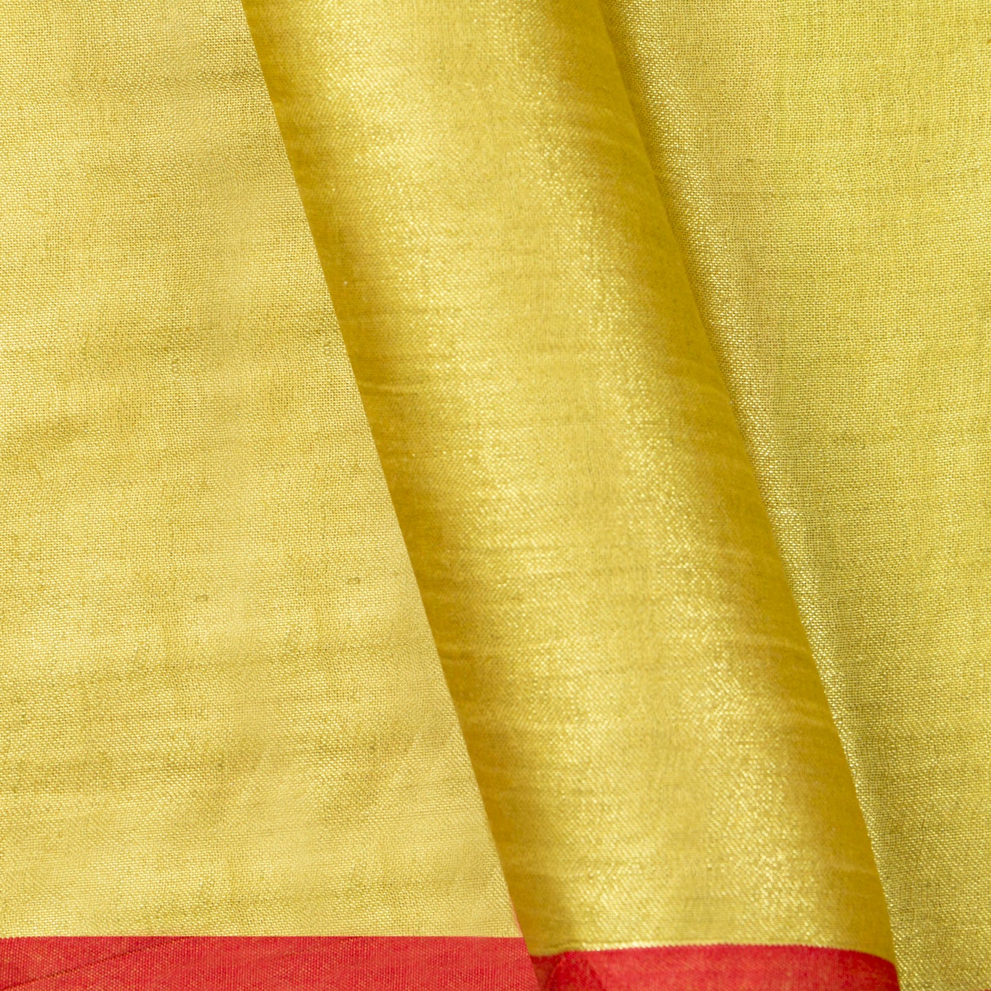 Gold Tissue By Linen Handwoven Linen Silk Saree PL 2091