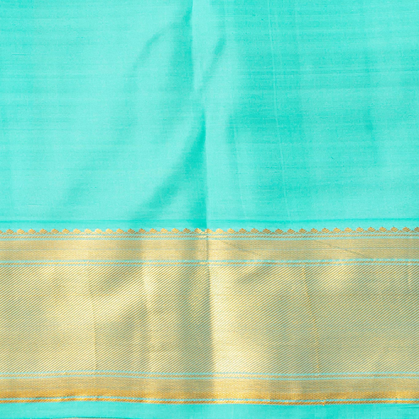Gold And Blue Tissue Kanchipuram Silk Saree For Bridal Wear PV MEN 274 - Silk Sari - Panjavarnam PV MEN 274