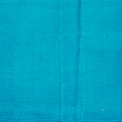 Sea Green And Blue Kanchipuram Silk Saree For Festive Wear PV MEN 237 - Silk Sari - Panjavarnam PV MEN 237