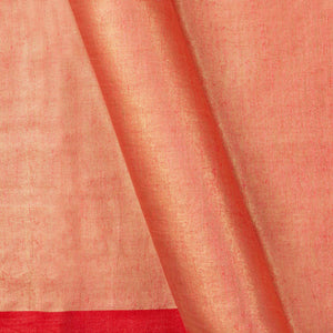 Red Tissue By Linen Handwoven Linen Silk Saree PL 2089