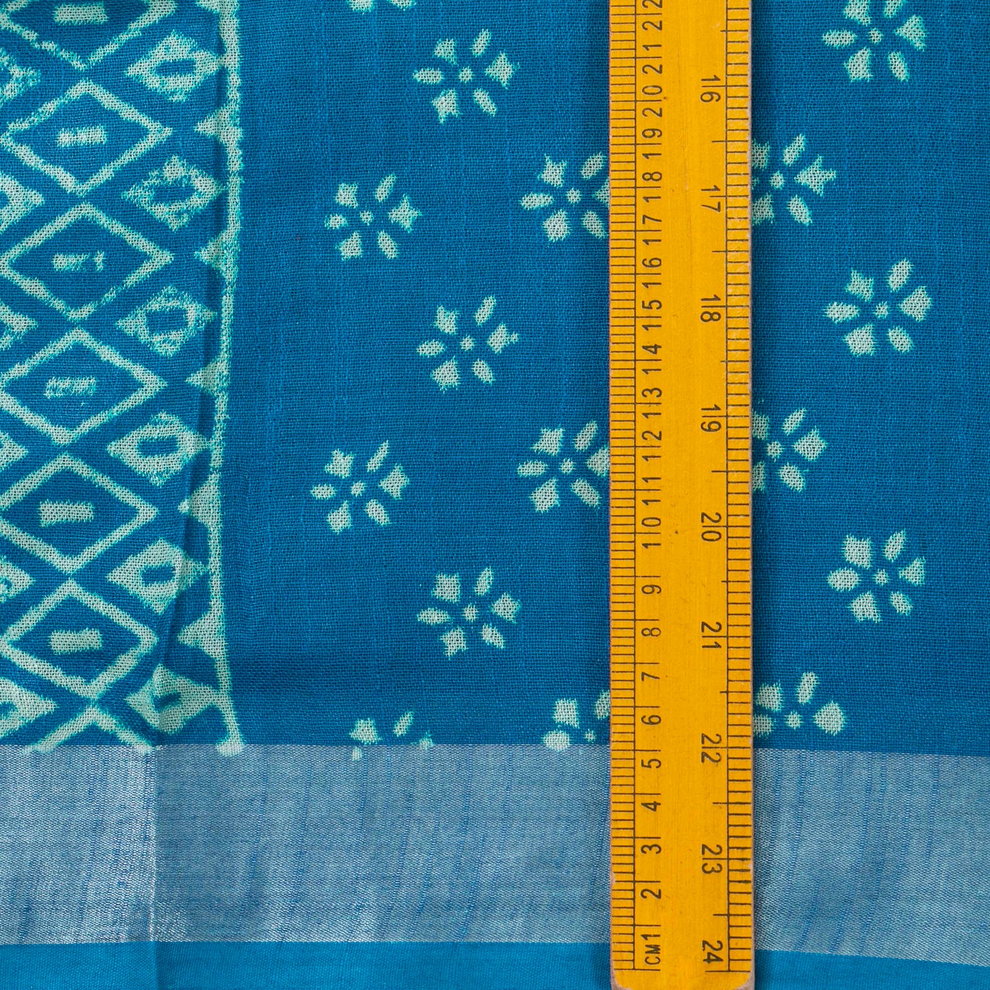 Blue Cotton Saree Handwoven PV YU 2066