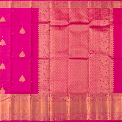 Pink Kanchipuram Silk Saree For Bridal Wear PV MEN 245 - Silk Sari - Panjavarnam PV MEN 245