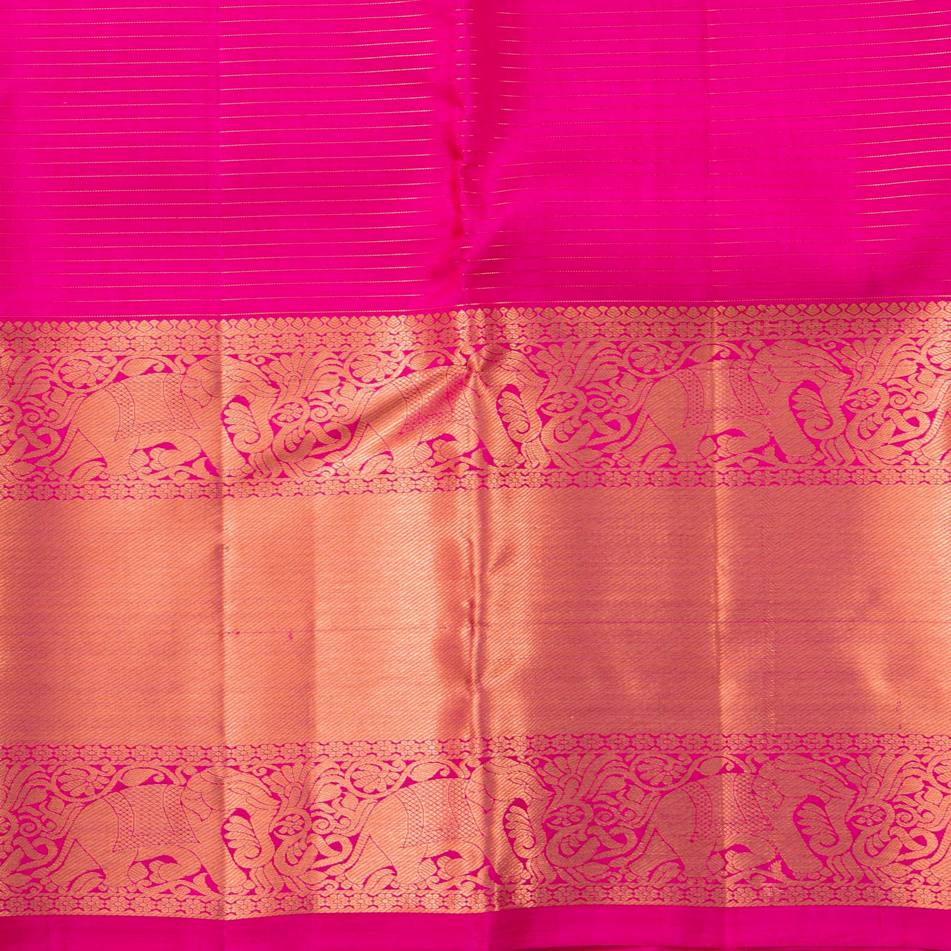 Pink Kanchipuram Silk Saree For Bridal Wear PV MEN 245 - Silk Sari - Panjavarnam PV MEN 245