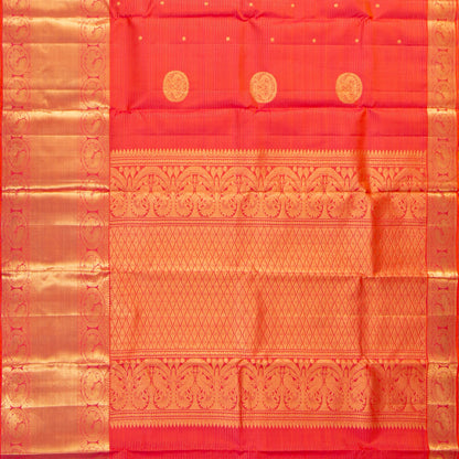 Red Kanchipuram Silk Saree For Bridal Wear PV MEN 250