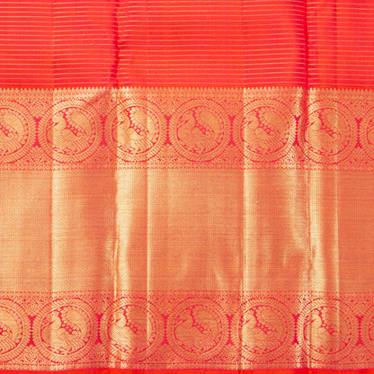 Red Kanchipuram Silk Saree For Bridal Wear PV MEN 250