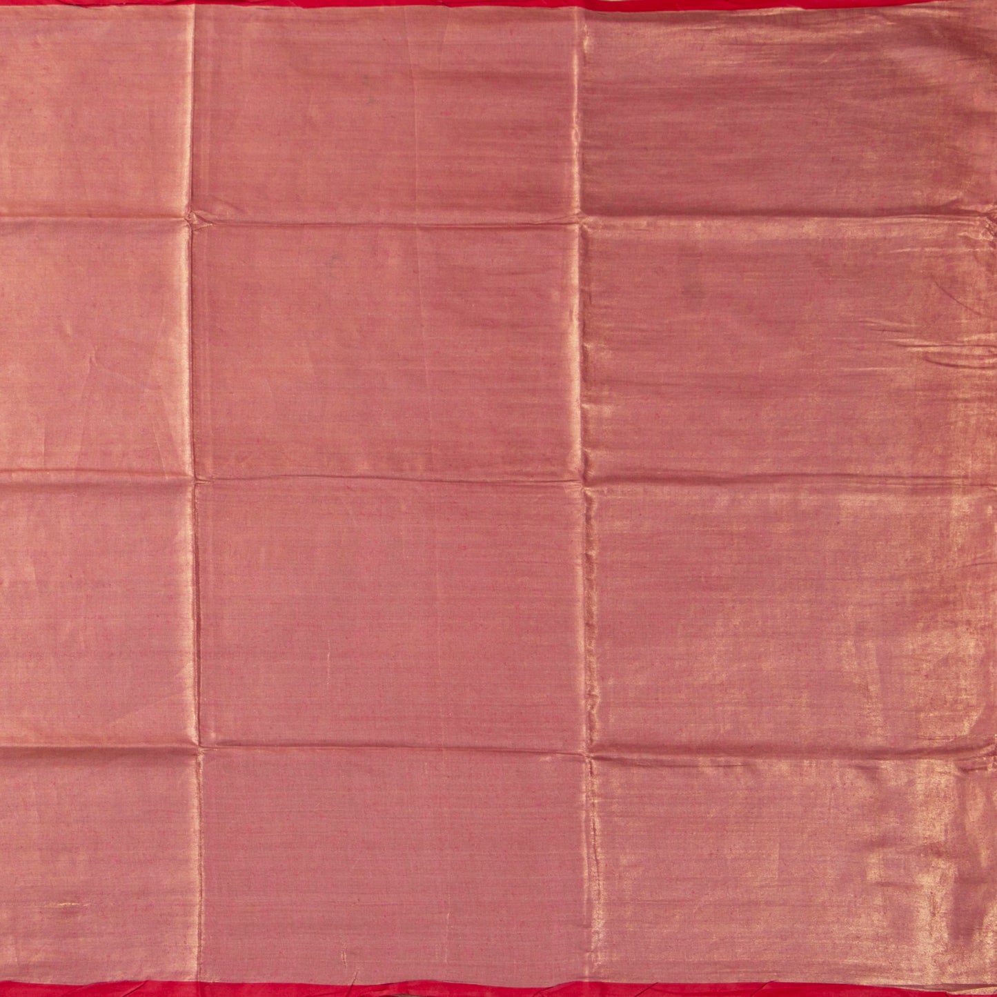 Red And Gold Tissue By linen Handwoven Silk Saree PL 2092