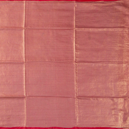 Red And Gold Tissue By linen Handwoven Silk Saree PL 2092