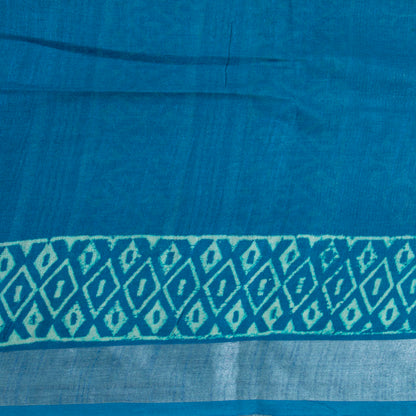 Blue Cotton Saree Handwoven PV YU 2066