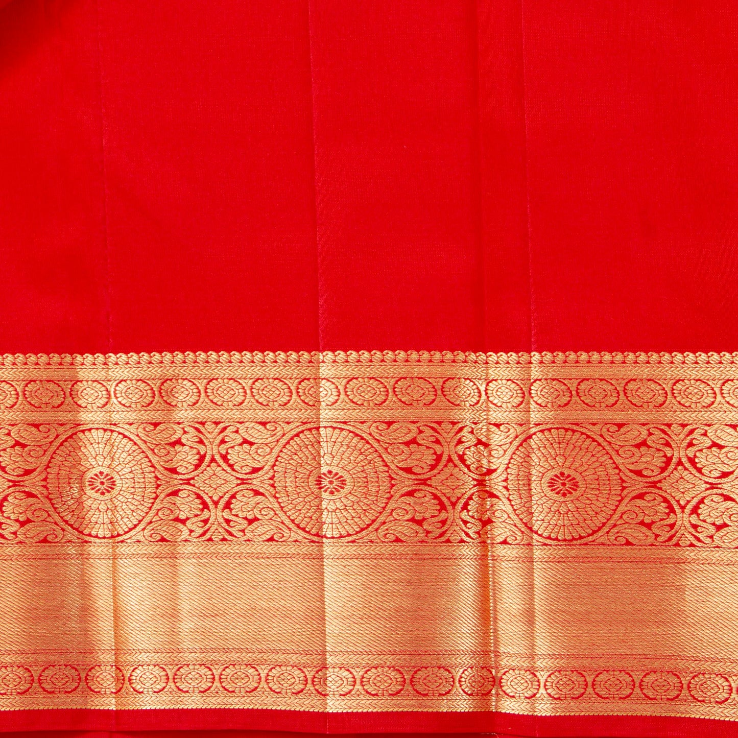 Red Kanchipuram Silk Saree For Festive Wear PV MEN 260 - Silk Sari - Panjavarnam PV MEN 260