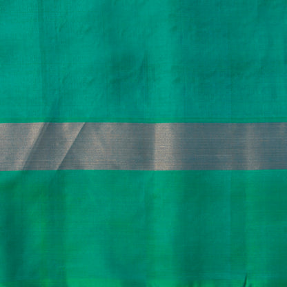 Yellow And Sea Green Handwoven Soft Silk Saree Pure Silk For Office Wear PV NYC 1688