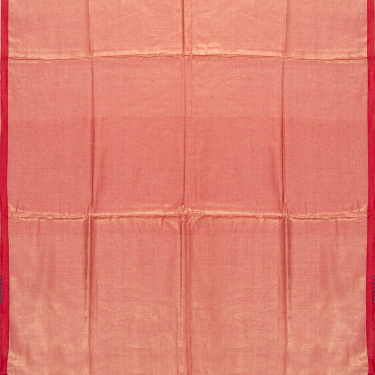 Red Tissue By Linen Handwoven Linen Silk Saree PL 2089