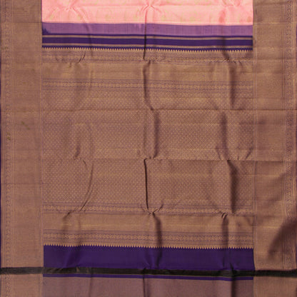 Pink And Purple Kanchipuram Silk Saree For Bridal Wear PV MEN 283 - Silk Sari - Panjavarnam PV MEN 283