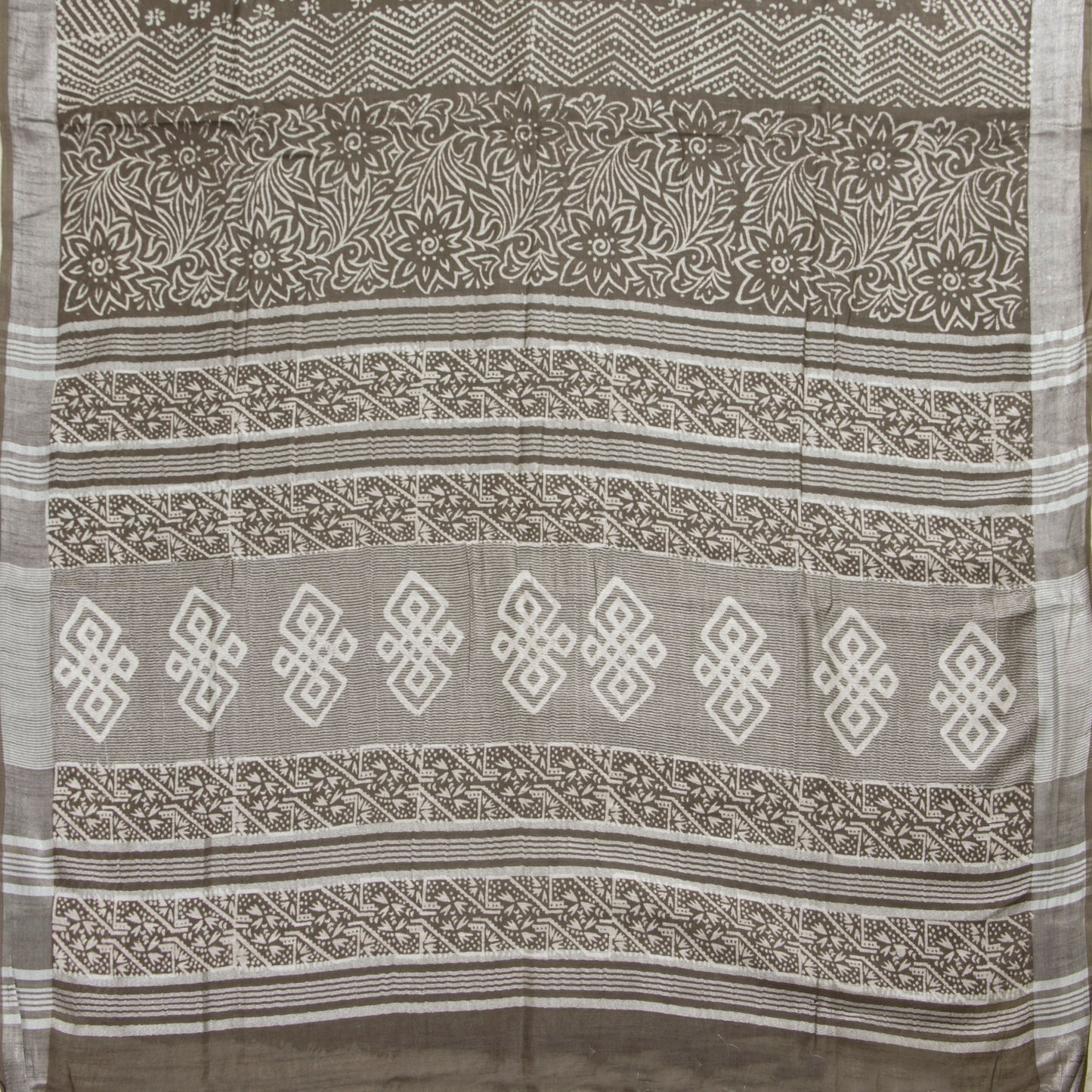 Fawn Cotton Saree Handwoven PV YU 2068