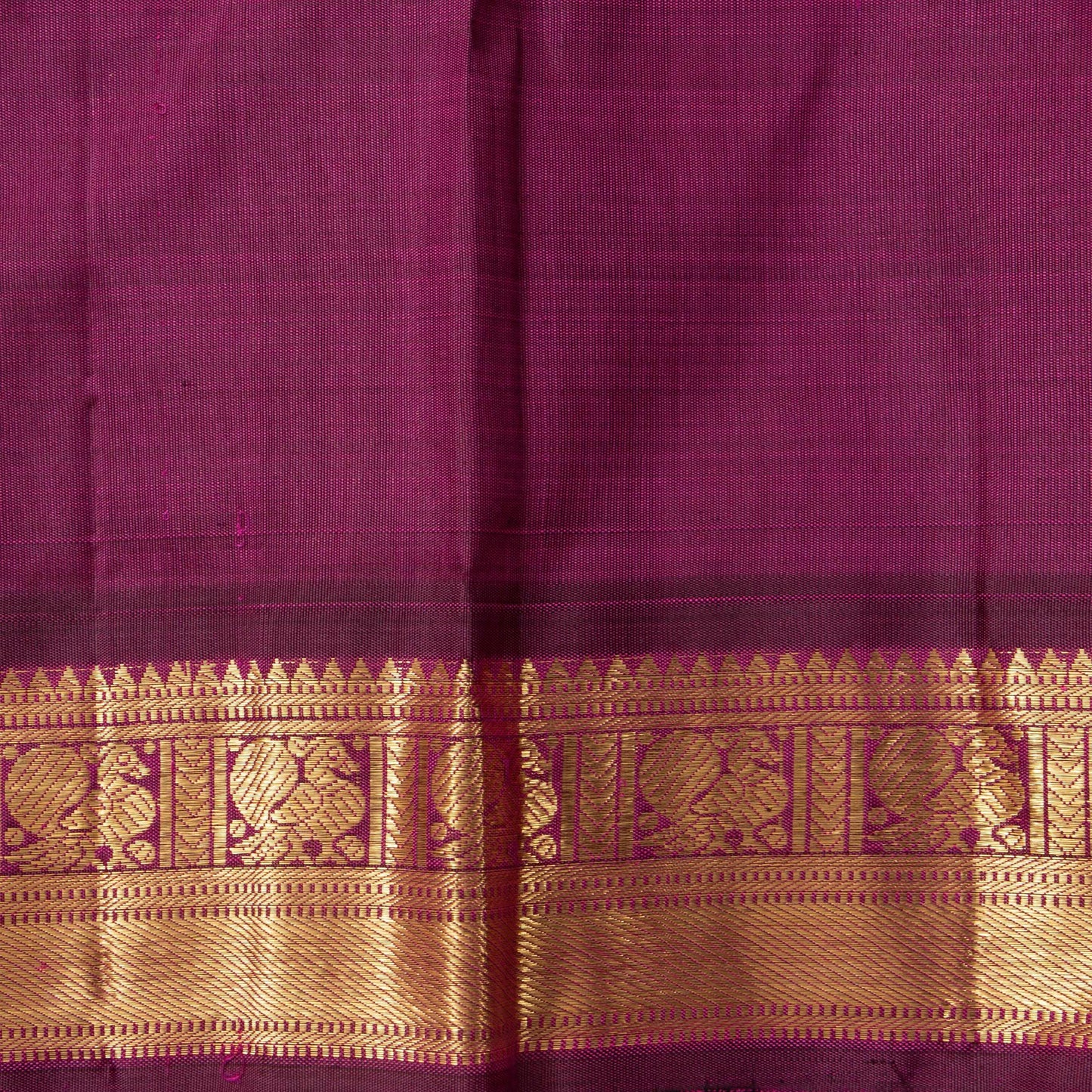 Pink And Wine Kanchipuram Silk Saree For Bridal Wear PV NYC 1645